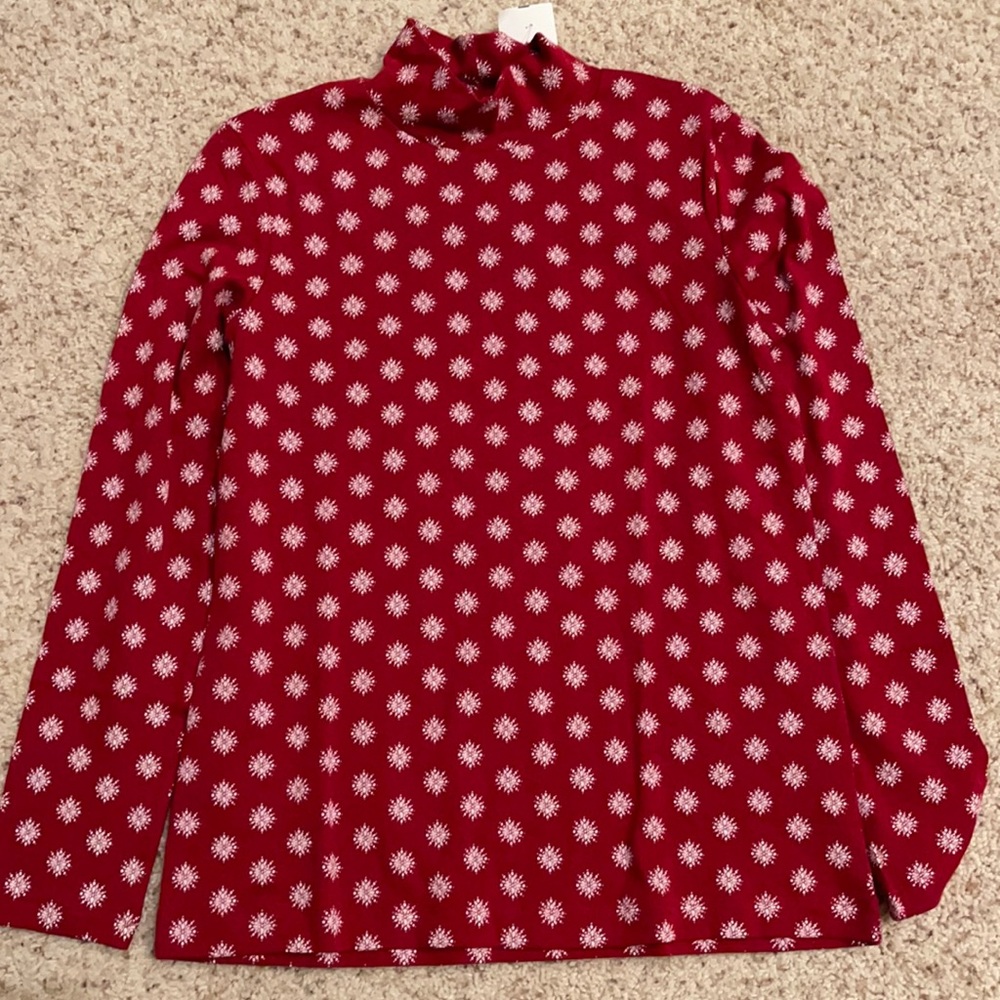 NWT Holiday Christmas Turtleneck Snowflake